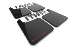 GMC Sierra 1500 Mud Flap - Front + Rear - Rally Armor - UR Black - Black/Red Logo - `19-`25 GMC Sierra 1500 Mud Flap - Front + Rear - Rally Armor - UR Black - Black/Red Logo - `19-`25